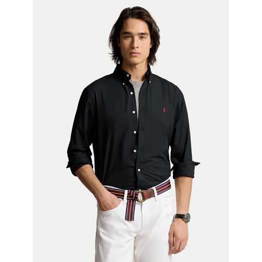 Polo Ralph Lauren Koszula 710928255006 Czarny Custom Fit ze sklepu MODIVO w kategorii Koszule męskie - zdjęcie 182741706