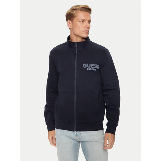 Guess Bluza M4YQ80 K9Z21 Granatowy Regular Fit ze sklepu MODIVO w kategorii Bluzy męskie - zdjęcie 182741726