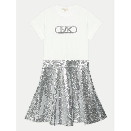 MICHAEL KORS KIDS Sukienka codzienna R30173 D Srebrny Regular Fit ze sklepu MODIVO w kategorii Sukienki dziewczęce - zdjęcie 182741826