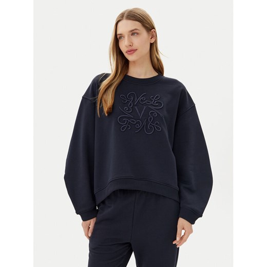 ViCOLO Bluza RD0178 Granatowy Reglan Fit ze sklepu MODIVO w kategorii Bluzy damskie - zdjęcie 182741848