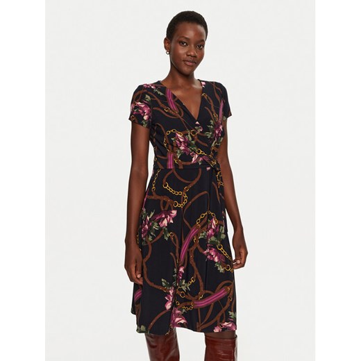 Lauren Ralph Lauren Sukienka koktajlowa 250946815001 Granatowy Regular Fit ze sklepu MODIVO w kategorii Sukienki - zdjęcie 182741885