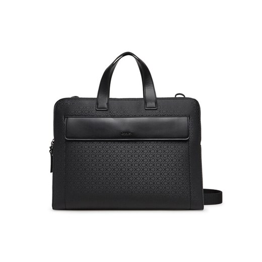 Calvin Klein Torba na laptopa Ck Sleek 2G Laptop Bag Mono K50K512938 Czarny ze sklepu MODIVO w kategorii Torby na laptopa - zdjęcie 182741905