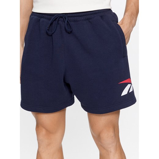 Reebok Szorty sportowe Classics HS9172 Granatowy Regular Fit ze sklepu MODIVO w kategorii Spodenki męskie - zdjęcie 182741916