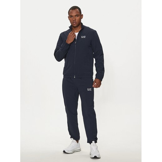 EA7 Emporio Armani Dres 6DPV05 PNFWZ 1562 Granatowy Regular Fit ze sklepu MODIVO w kategorii Dresy męskie - zdjęcie 182741927