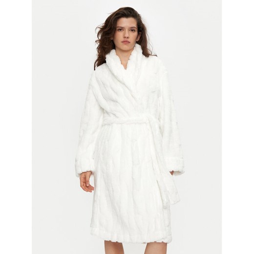 DKNY Szlafrok YI60027 Biały ze sklepu MODIVO w kategorii Szlafroki damskie - zdjęcie 182742057
