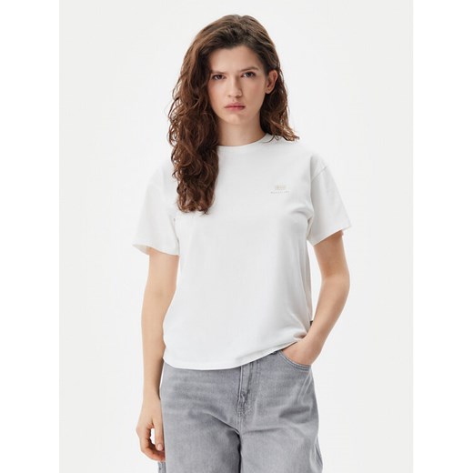 Napapijri T-Shirt S-Nina NP0A4H87 Biały Regular Fit ze sklepu MODIVO w kategorii Bluzki damskie - zdjęcie 182742066