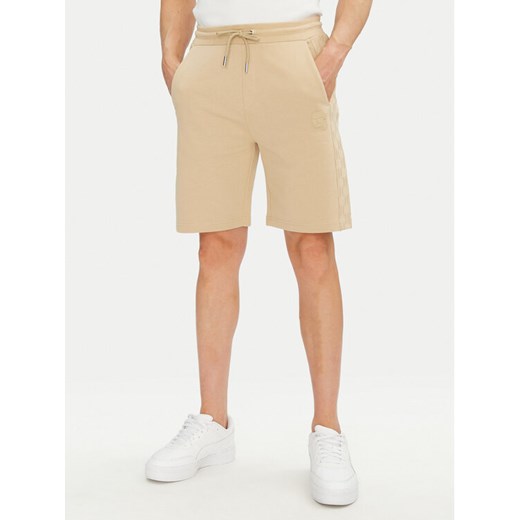 KARL LAGERFELD Szorty sportowe 705071 552951 Beżowy Regular Fit ze sklepu MODIVO w kategorii Spodenki męskie - zdjęcie 182742086