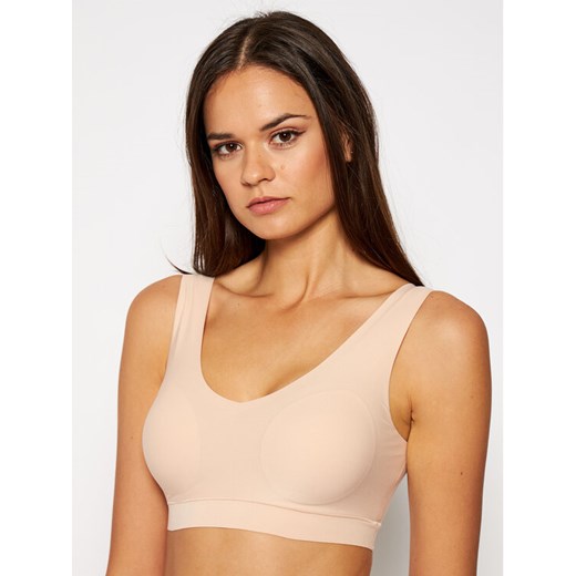 Chantelle Biustonosz top Soft Stretch C16A10 Beżowy ze sklepu MODIVO w kategorii Biustonosze - zdjęcie 182742146