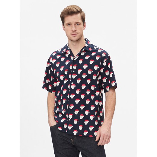 Jack&Jones Koszula 12248397 Granatowy Relaxed Fit ze sklepu MODIVO w kategorii Koszule męskie - zdjęcie 182742179