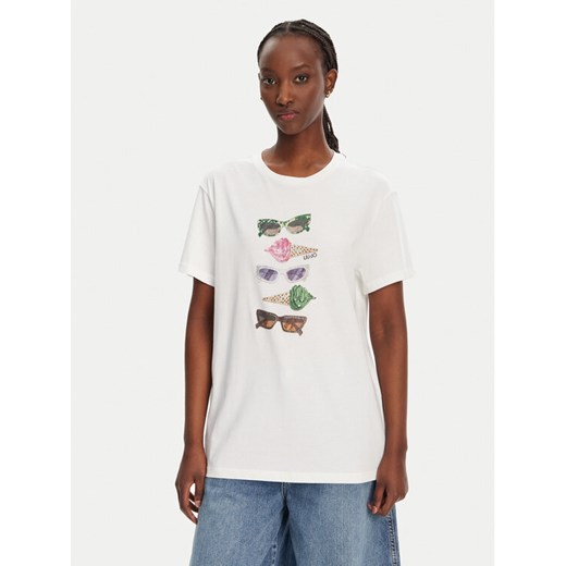 Liu Jo T-Shirt WA5343 JS923 M9518 Biały Regular Fit ze sklepu MODIVO w kategorii Bluzki damskie - zdjęcie 182742286