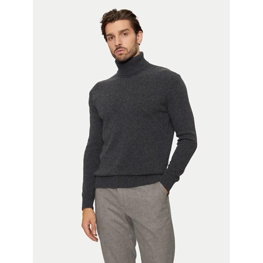 Sisley Golf 1244S200I Szary Regular Fit ze sklepu MODIVO w kategorii Swetry męskie - zdjęcie 182742299