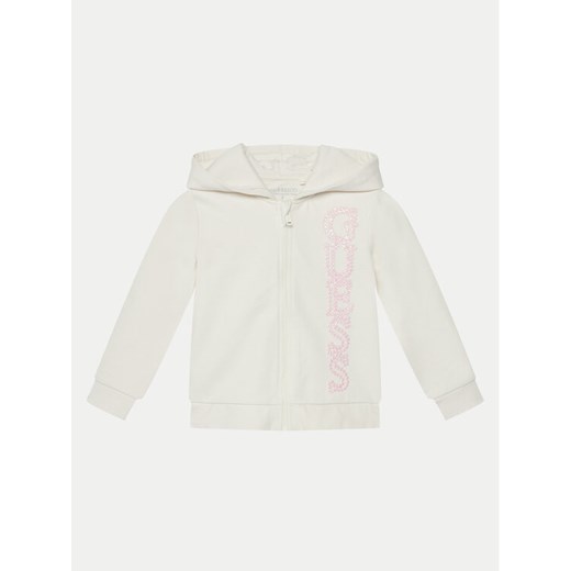 Guess Bluza K5RQ02 KA6R4 Écru Regular Fit ze sklepu MODIVO w kategorii Bluzy dziewczęce - zdjęcie 182742395