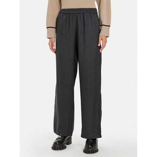ONLY Spodnie materiałowe Lulu 15321325 Szary Loose Fit ze sklepu MODIVO w kategorii Spodnie damskie - zdjęcie 182742407