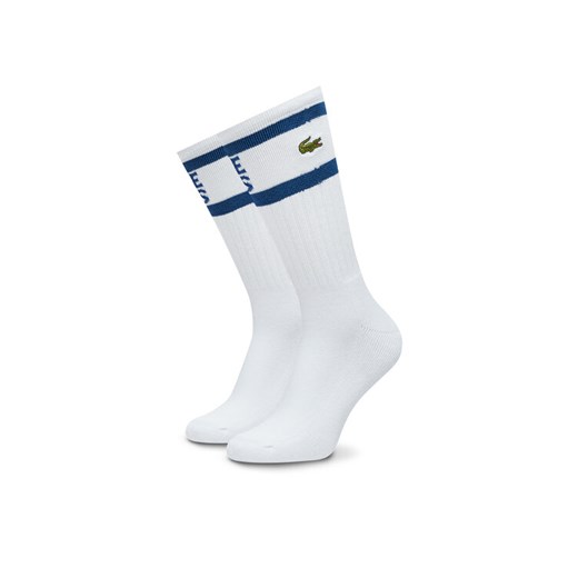Lacoste Skarpety Wysokie Męskie RA8095-00 F2F Biały ze sklepu MODIVO w kategorii Skarpetki męskie - zdjęcie 182742408