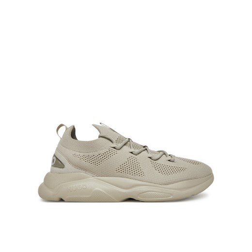 HUGO Sneakersy Leon 50541684 Beżowy ze sklepu MODIVO w kategorii Buty sportowe męskie - zdjęcie 182742418