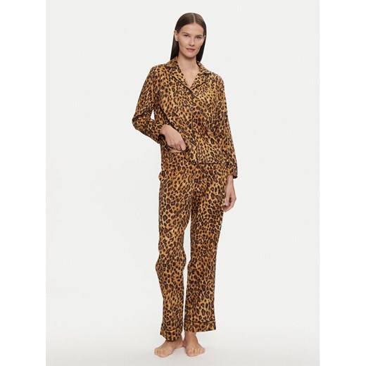 LAUREN RALPH LAUREN Piżama ILN92377F Beżowy Relaxed Fit XL MODIVO
