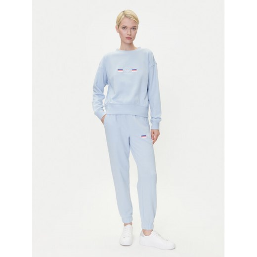 Emporio Armani Underwear Dres EW000500 AF10882 U9273 Błękitny Regular Fit ze sklepu MODIVO w kategorii Dresy damskie - zdjęcie 182742447