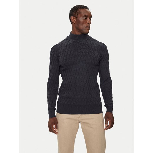 INDICODE Sweter Aldom 35-822 Granatowy Regular Fit ze sklepu MODIVO w kategorii Swetry męskie - zdjęcie 182742507