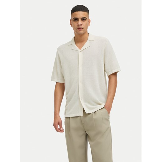 Jack&Jones Polo Orion 12268226 Écru Relaxed Fit ze sklepu MODIVO w kategorii T-shirty męskie - zdjęcie 182742536