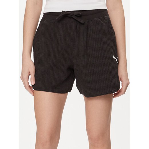 Puma Szorty sportowe HER 678701 Czarny Regular Fit ze sklepu MODIVO w kategorii Szorty - zdjęcie 182742587