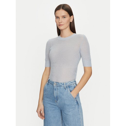 BOSS Sweter 50530718 Błękitny Slim Fit ze sklepu MODIVO w kategorii Swetry damskie - zdjęcie 182742618