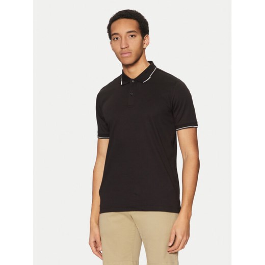 Calvin Klein Polo K10K114130 Czarny Regular Fit ze sklepu MODIVO w kategorii T-shirty męskie - zdjęcie 182742627