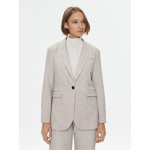 Marella Marynarka Balbo1 2339160136200 Beżowy Regular Fit ze sklepu MODIVO w kategorii Marynarki damskie - zdjęcie 182742668
