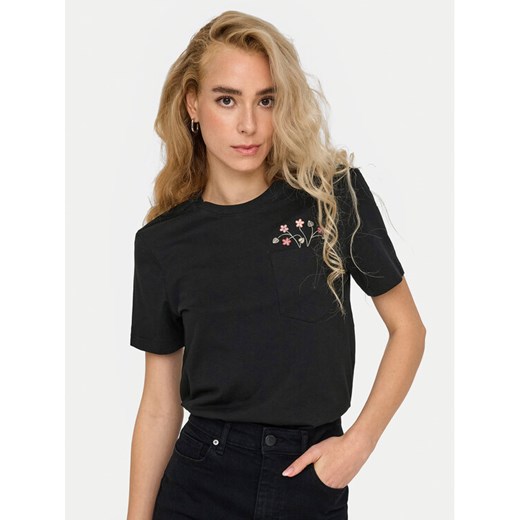 ONLY T-Shirt Polly 15317989 Czarny Regular Fit ze sklepu MODIVO w kategorii Bluzki damskie - zdjęcie 182742749