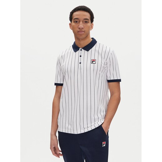 Fila Polo Linter FAM0923 Biały Regular Fit ze sklepu MODIVO w kategorii T-shirty męskie - zdjęcie 182742769
