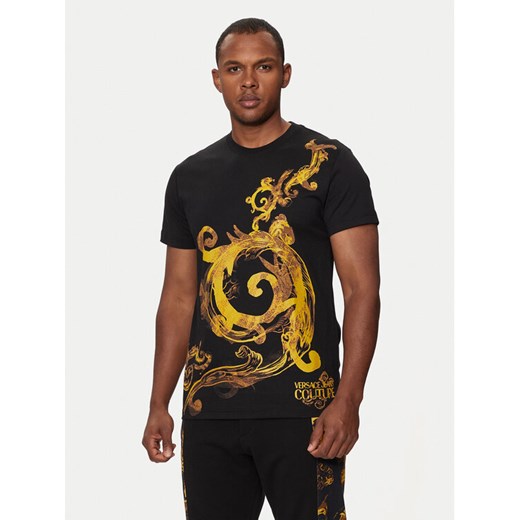 Versace Jeans Couture T-Shirt 76GAH6SW Czarny Regular Fit S MODIVO