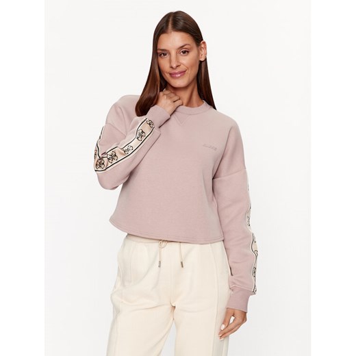 Guess Bluza V3BQ16 KB3P2 Różowy Regular Fit ze sklepu MODIVO w kategorii Bluzy damskie - zdjęcie 182742799