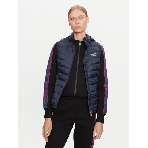 EA7 Emporio Armani Bezrękawnik 6DTQ06 TNGPZ Granatowy Regular Fit ze sklepu MODIVO w kategorii Kamizelki damskie - zdjęcie 182742815