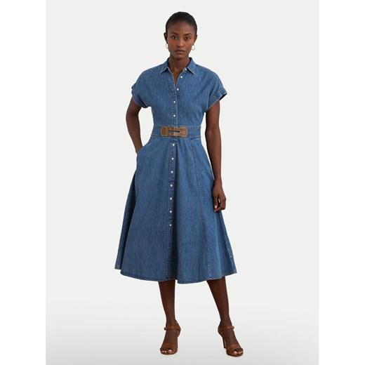 LAUREN RALPH LAUREN Sukienka jeansowa 250963908001 Niebieski Regular Fit ze sklepu MODIVO w kategorii Sukienki - zdjęcie 182742865