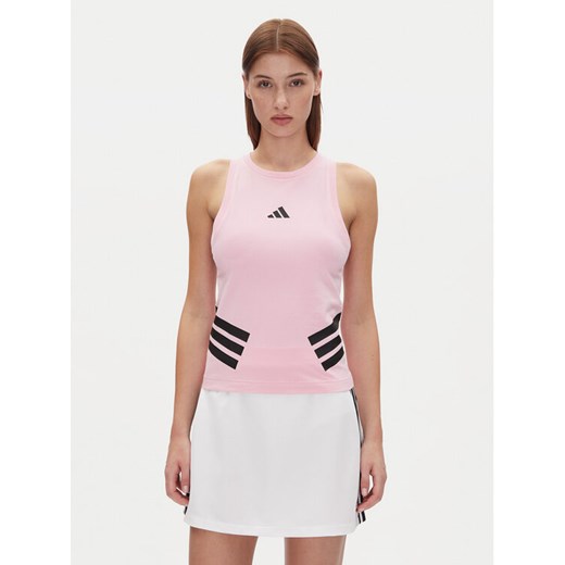 adidas Top Future Icons 3-Stripes JE0191 Różowy Slim Fit ze sklepu MODIVO w kategorii Bluzki damskie - zdjęcie 182742867