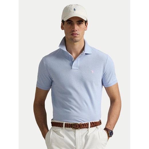 Polo Ralph Lauren Polo 710536856454 Błękitny Slim Fit ze sklepu MODIVO w kategorii T-shirty męskie - zdjęcie 182742868