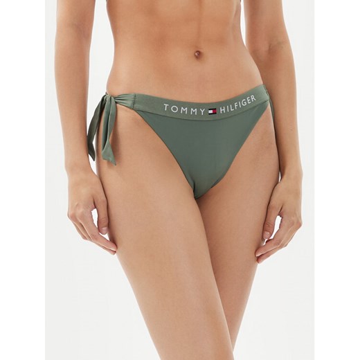 Tommy Hilfiger Dół od bikini UW0UW04497 Zielony ze sklepu MODIVO w kategorii Stroje kąpielowe - zdjęcie 182742918