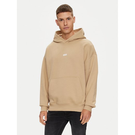 Hugo Bluza Nazardo 50510724 Beżowy Loose Fit ze sklepu MODIVO w kategorii Bluzy męskie - zdjęcie 182742919