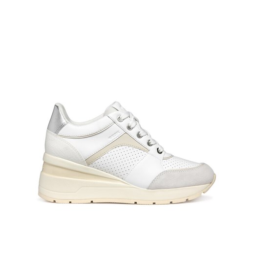 Geox Sneakersy D Zosma D558LA 08522 C1352 Biały ze sklepu MODIVO w kategorii Buty sportowe damskie - zdjęcie 182742959