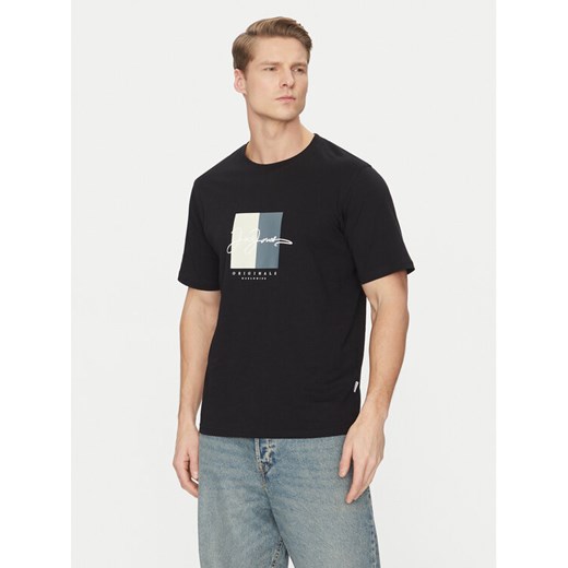 Jack&Jones T-Shirt Frederiksberg 12278266 Czarny Regular Fit ze sklepu MODIVO w kategorii T-shirty męskie - zdjęcie 182743005