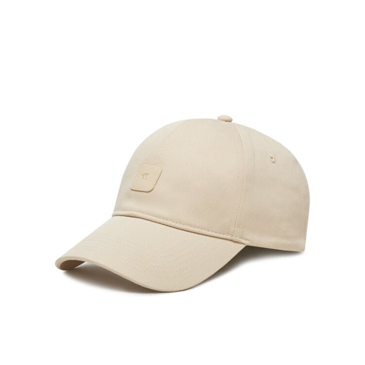 Calvin Klein Jeans Czapka z daszkiem Mono Leather Patch Twill Cap LV04K5052G Beżowy ze sklepu MODIVO w kategorii Czapki z daszkiem damskie - zdjęcie 182743066