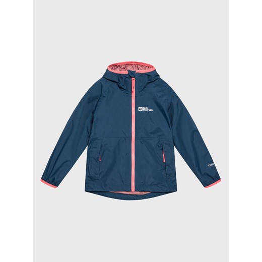 Jack Wolfskin Kurtka przeciwdeszczowa Rainy Days 1604816 M Granatowy Regular Fit ze sklepu MODIVO w kategorii Kurtki dziewczęce - zdjęcie 182743106