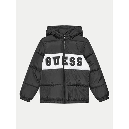 Guess Kurtka puchowa L4YL16 WGB60 Czarny Regular Fit ze sklepu MODIVO w kategorii Kurtki chłopięce - zdjęcie 182743118