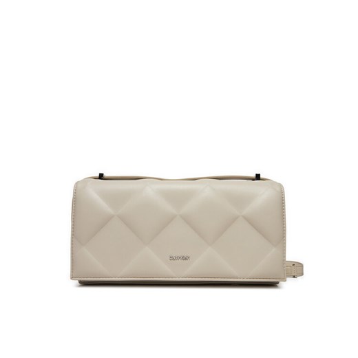 Calvin Klein Torebka Diamon Quilt Conv K60K612905 Écru ze sklepu MODIVO w kategorii Listonoszki - zdjęcie 182743195