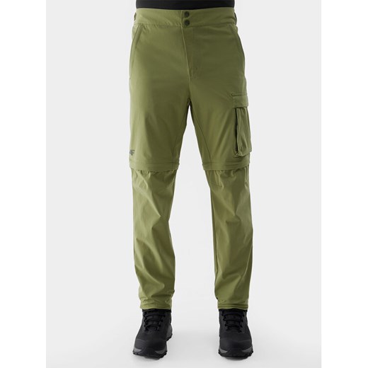 4F Spodnie outdoor 4FWSS24TFTRM485 Zielony Regular Fit ze sklepu MODIVO w kategorii Spodnie męskie - zdjęcie 182743206