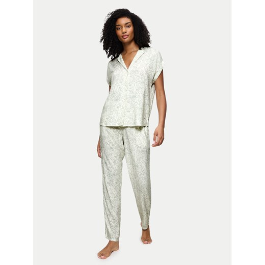 Triumph Piżama Boyfriend 10222611 Zielony Relaxed Fit ze sklepu MODIVO w kategorii Piżamy damskie - zdjęcie 182743256