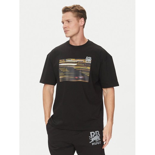 HUGO T-Shirt Daveley_RB 50545125 Czarny Regular Fit ze sklepu MODIVO w kategorii T-shirty męskie - zdjęcie 182743286
