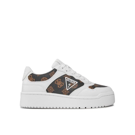 Guess Sneakersy Miram2 FLPMI2 FAL12 Biały ze sklepu MODIVO w kategorii Buty sportowe damskie - zdjęcie 182743315
