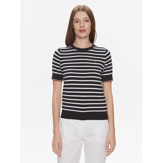 Tommy Hilfiger Sweter WW0WW38724 Czarny Regular Fit ze sklepu MODIVO w kategorii Swetry damskie - zdjęcie 182743385