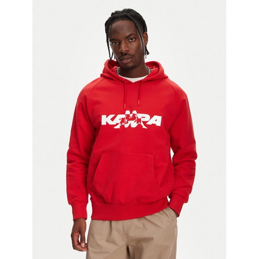 Kappa Bluza Nhayma 341V57W Czerwony Regular Fit ze sklepu MODIVO w kategorii Bluzy męskie - zdjęcie 182743398