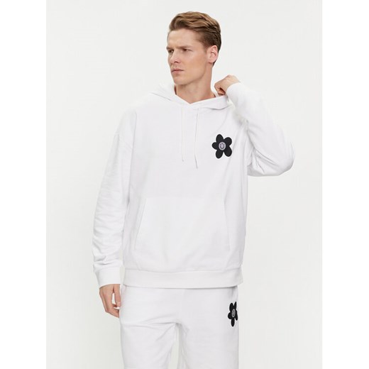 Hugo Bluza Nolumbine 50515648 Biały Relaxed Fit ze sklepu MODIVO w kategorii Bluzy męskie - zdjęcie 182743479